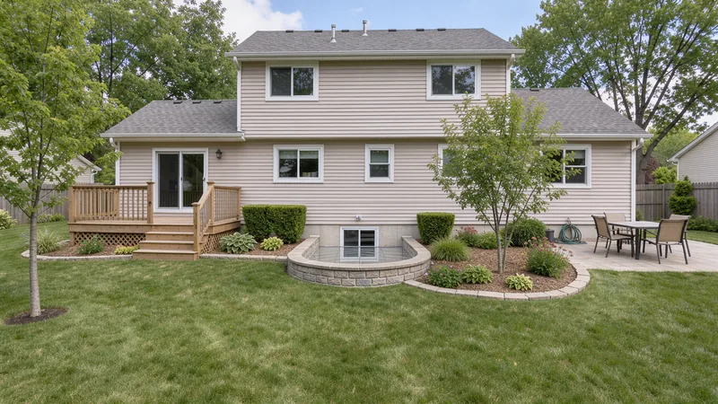 Drainage system installation for an egress window in Rockton, IL